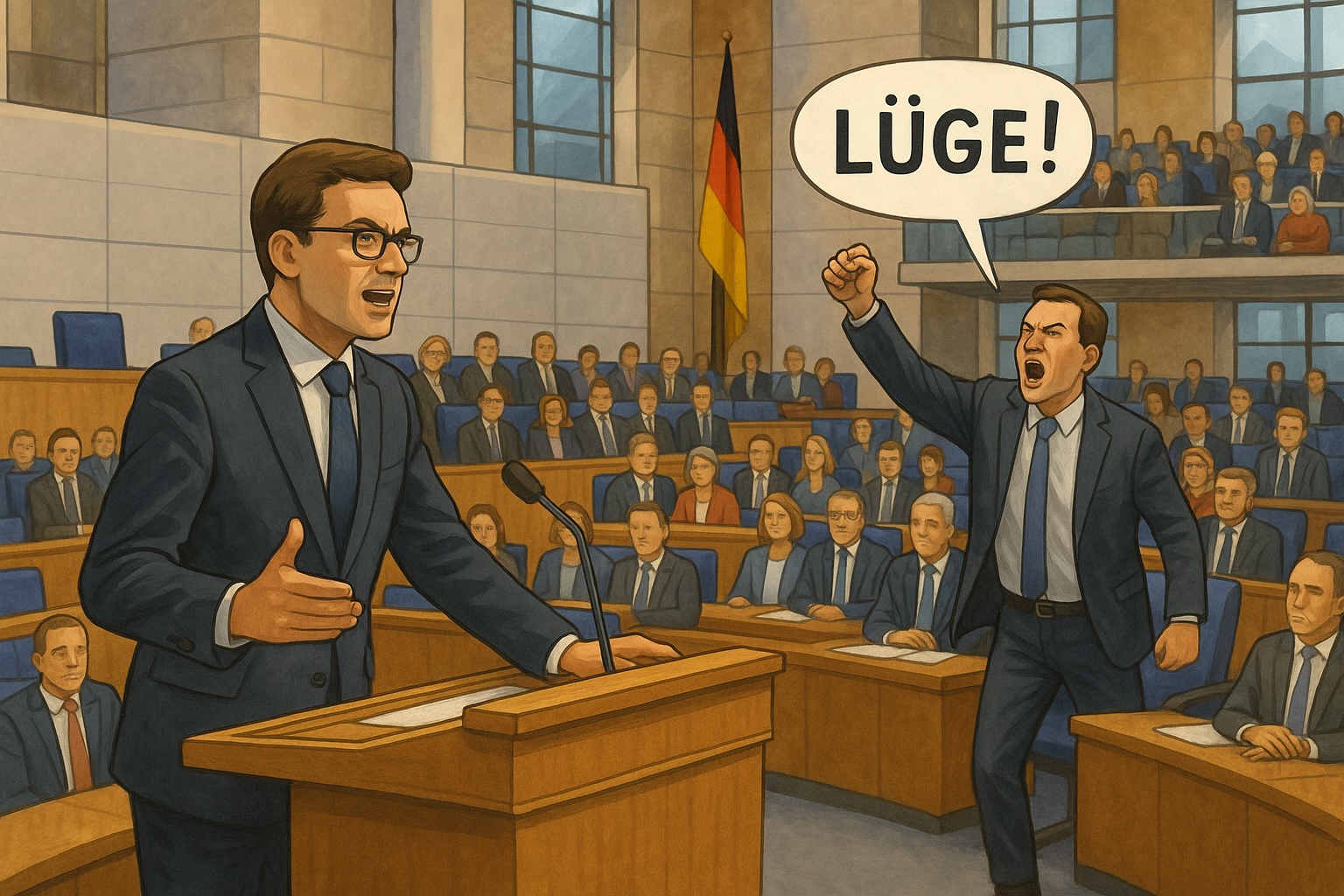 "Lüge!"